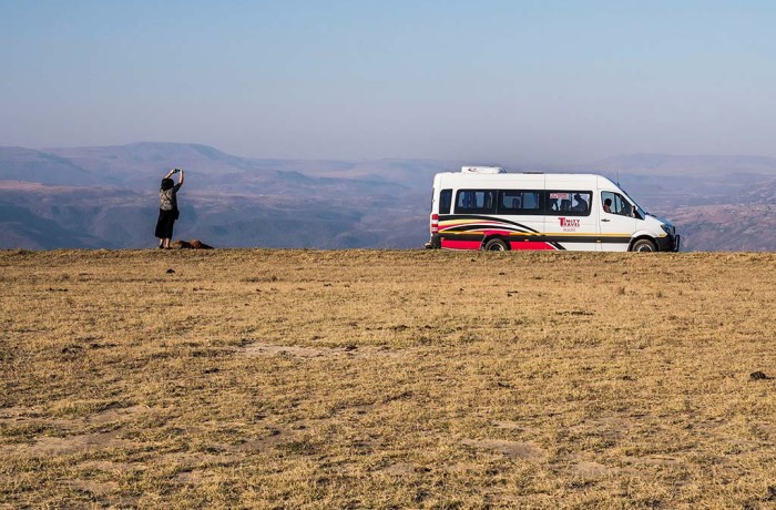 Timity Travel Vehicle at Msinga Top