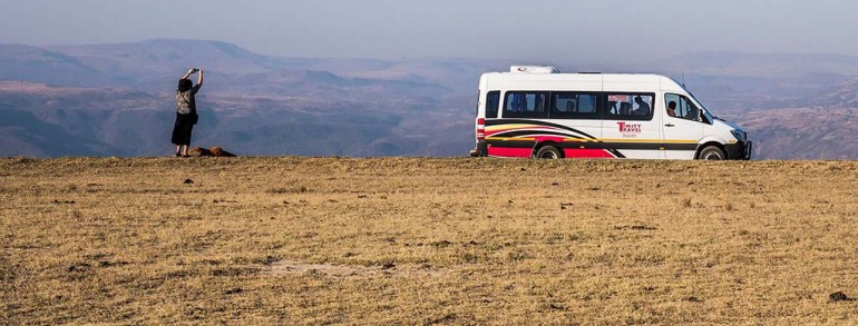 Timity Travel Vehicle at Msinga Top